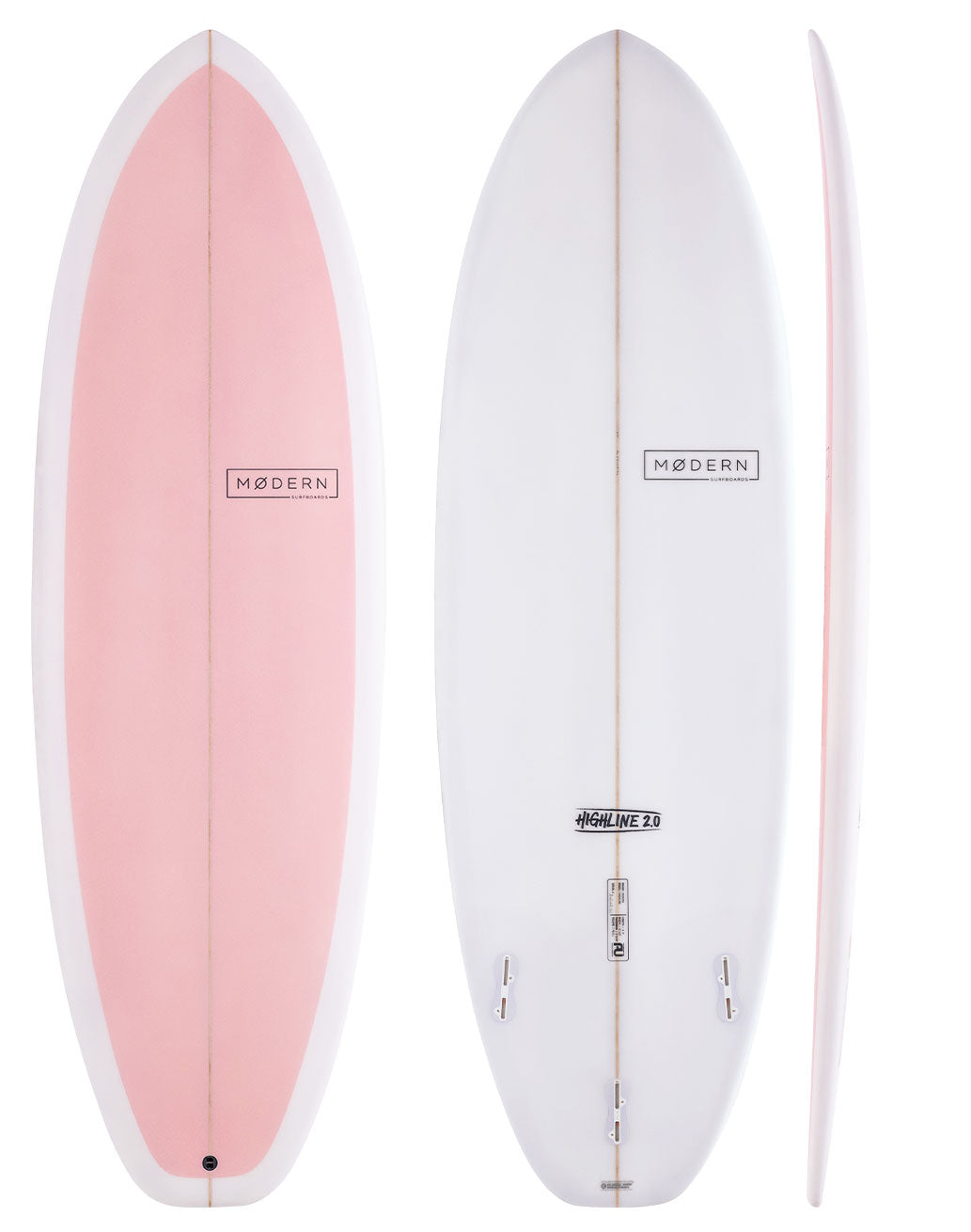 Modern Highline 2.0 candy pink surfbaord