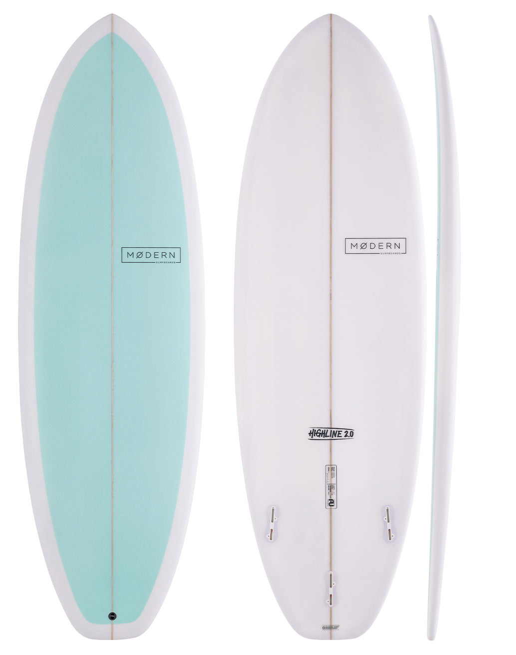 Modern Highline 2.0 sea green surfbaord