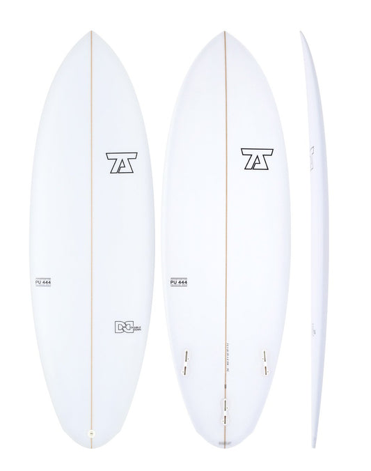 7S Double Down - white surfboard