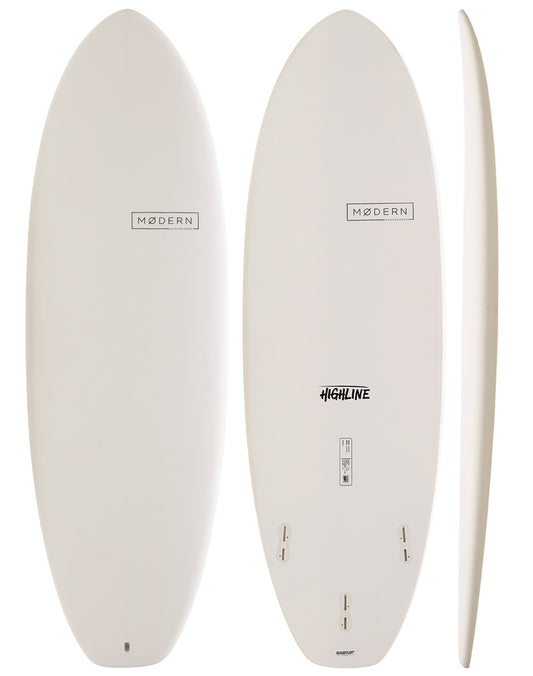 Modern Surfboards Highline - white soft surfboard