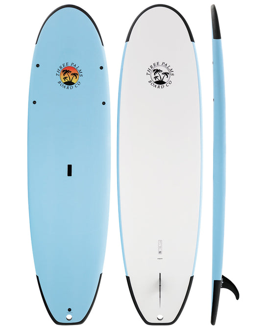Three Palms Surf Co soft surfboard