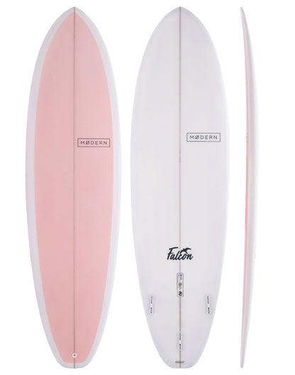 Modern Surfboard Falcon, mid length surfboard - candy pink