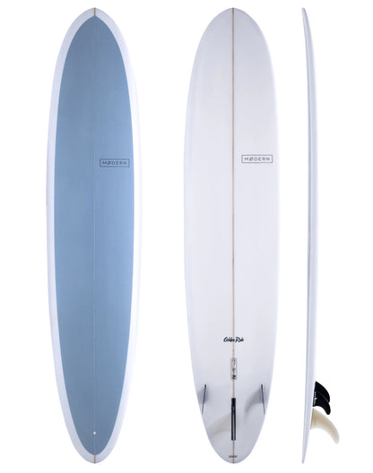 Modern Surfboards Golden Rule longboard steel blue color