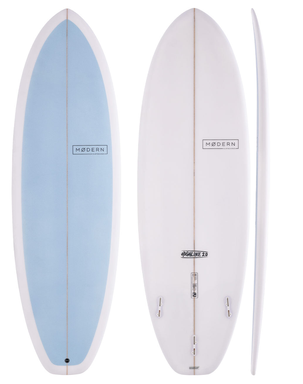 Modern Highline 2.0 sky blue surfbaord