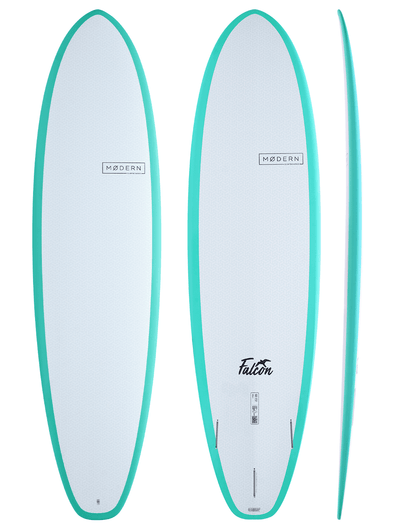 Modern surfboard Falcon - tmrw tech construction