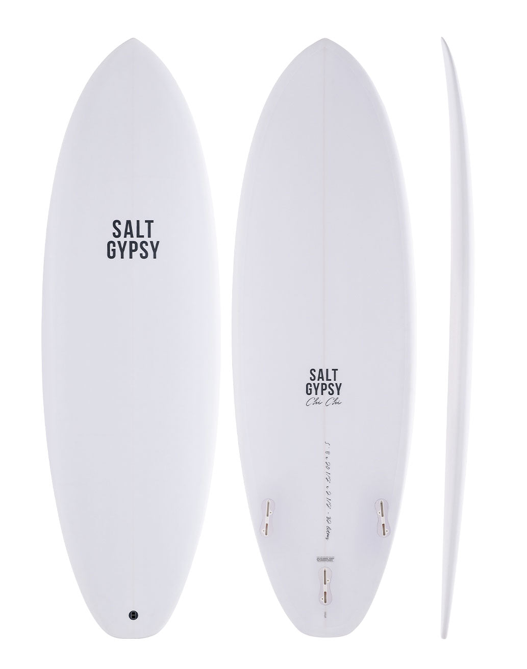 Salt Gypsy Chi Chi  shortboard - white