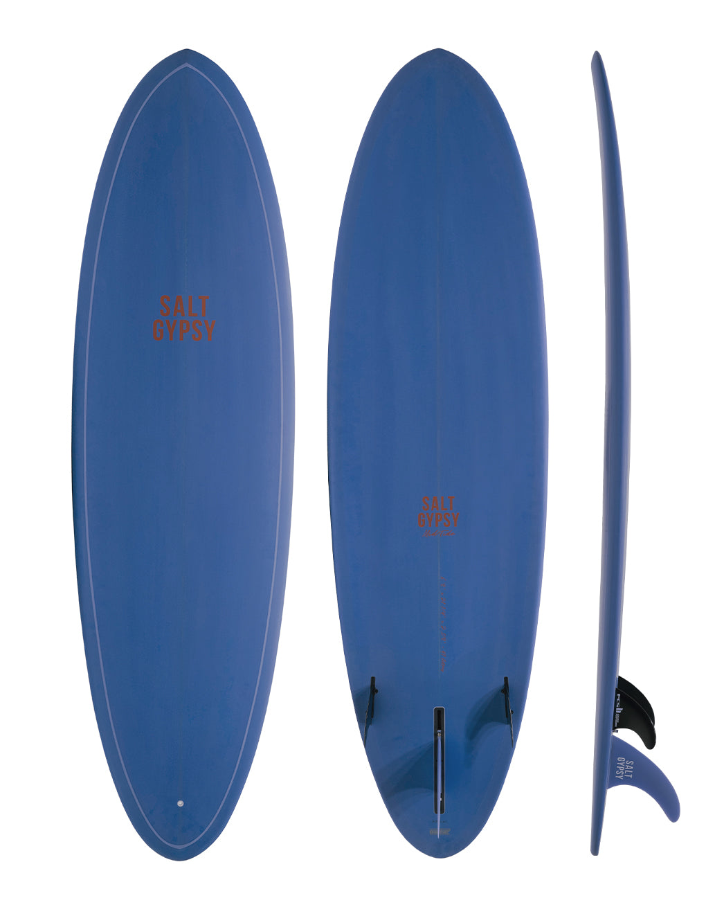 Salt Gypsy Mid Tide  mid length surfboard - grapemist