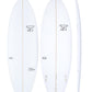 7S Double Down - white surfboard