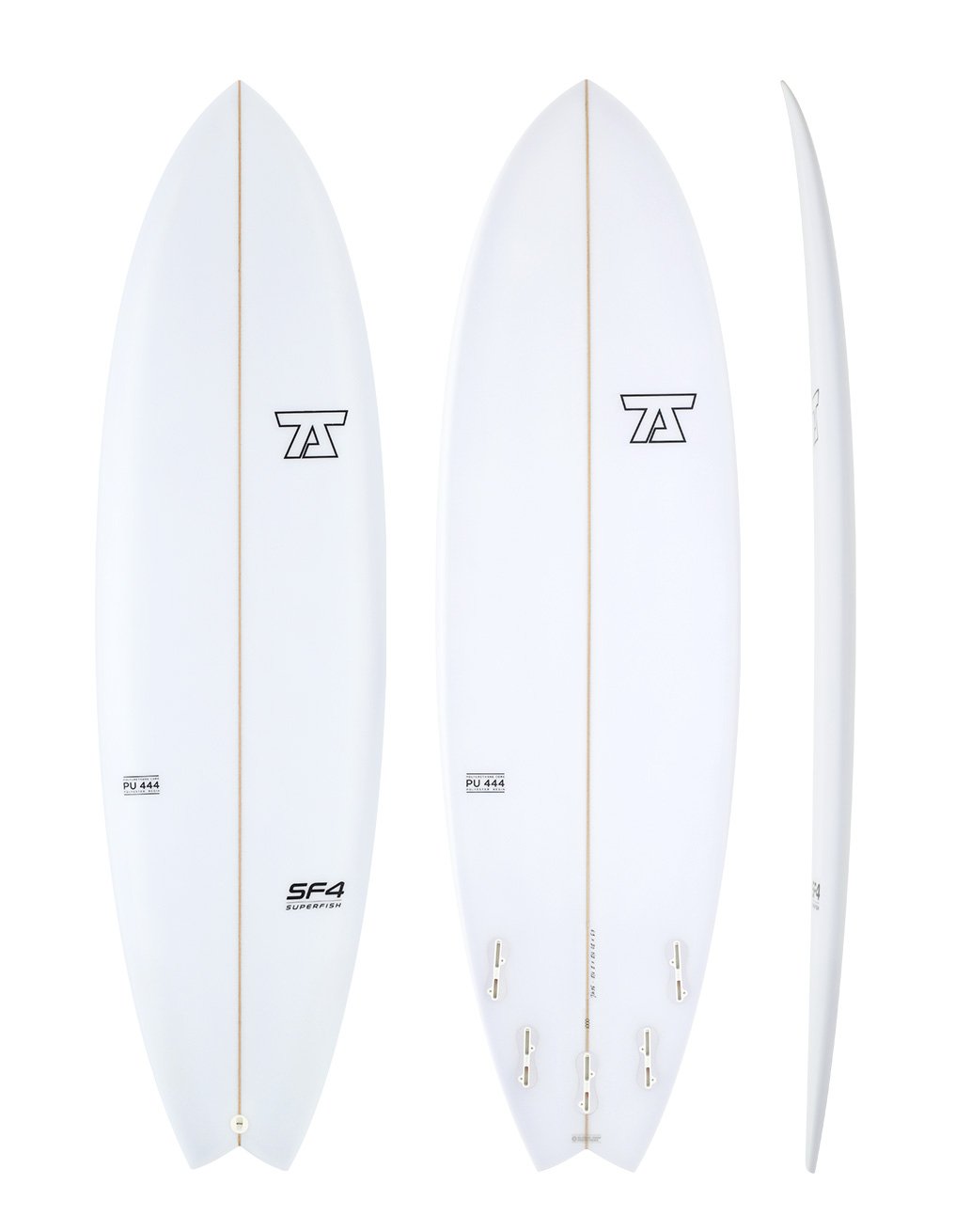 7S Superfish 4 - white surfboard
