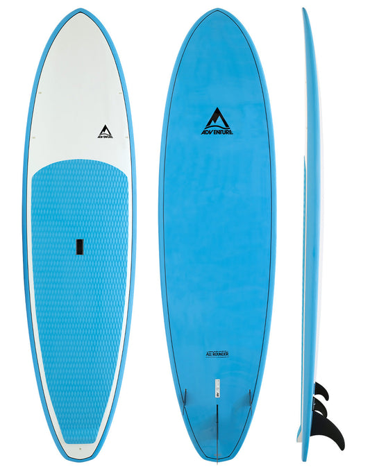 Adventure Paddleboarding All Rounder - blue and white stand up paddleboard