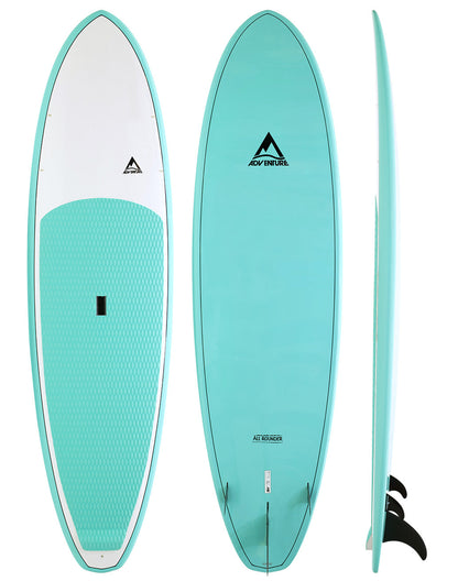 Adventure Paddleboarding All Rounder - spearmint green and white stand up paddleboard