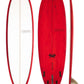 Modern Surfboards Love  Child - red and white mid length surfboard