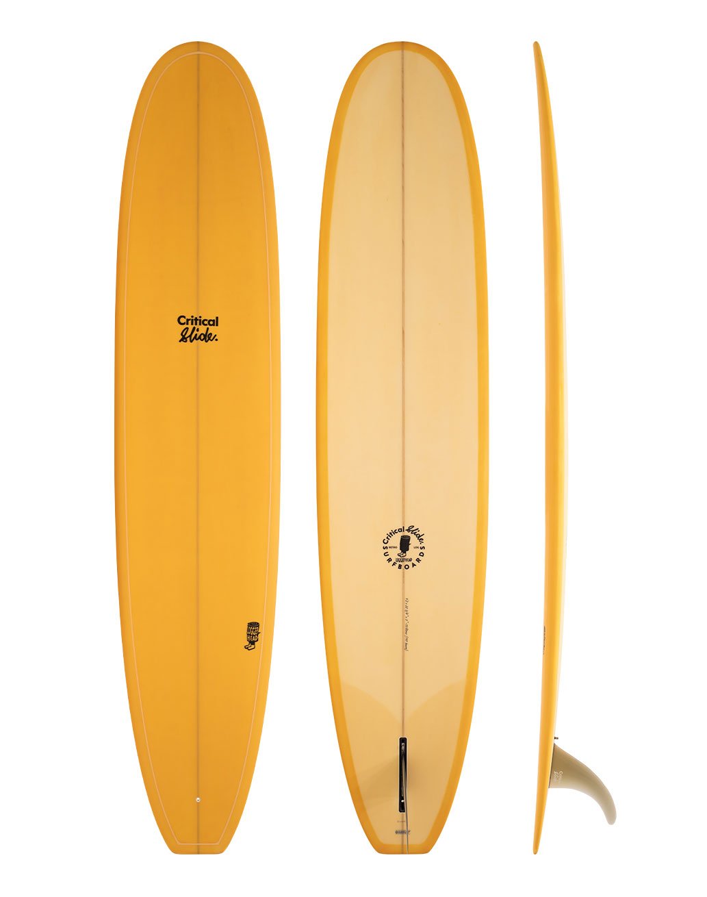 The Critical Slide Society Surfboards Logger Head - yellow longboard